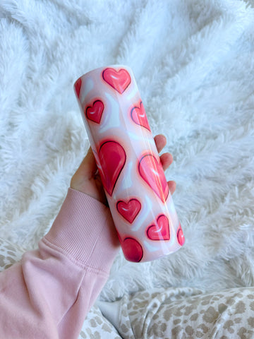 3D PINK HEARTS
