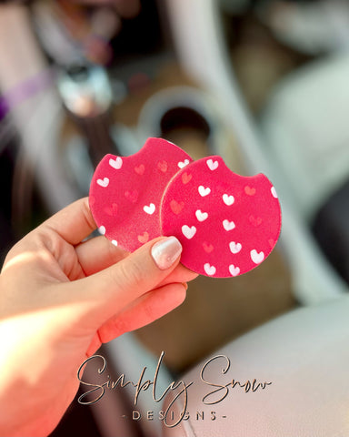 VALENTINES DAY CAR COASTERS