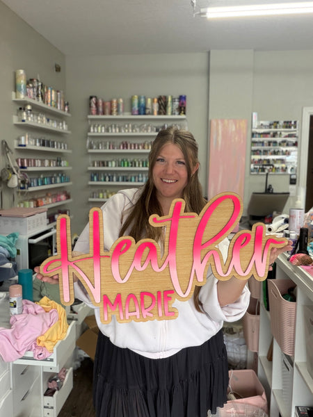 CUSTOM WOODEN NAME SIGN