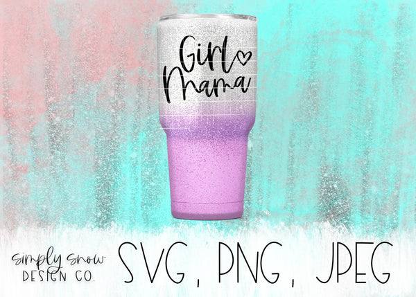 Girl Mama, Mom Of Girls, Svg, Png, Jpeg, Instant Download, Silhouette Cut file, Cricut Cut File