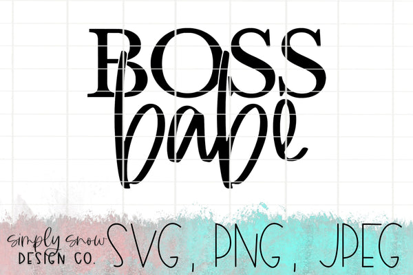 Boss Babe, Svg For Tumblers, Png, Jpeg, Instant Download, Silhouette Cut file, Cricut Cut File, Lady Boss