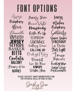 Font Options