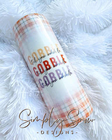 GOBBLE, THANKSGIVING PLAID