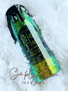 Black flame candle 20oz skinny