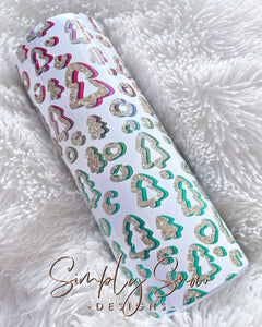 LEOPARD CHRISTMAS SUBLIMATED TUMBLER